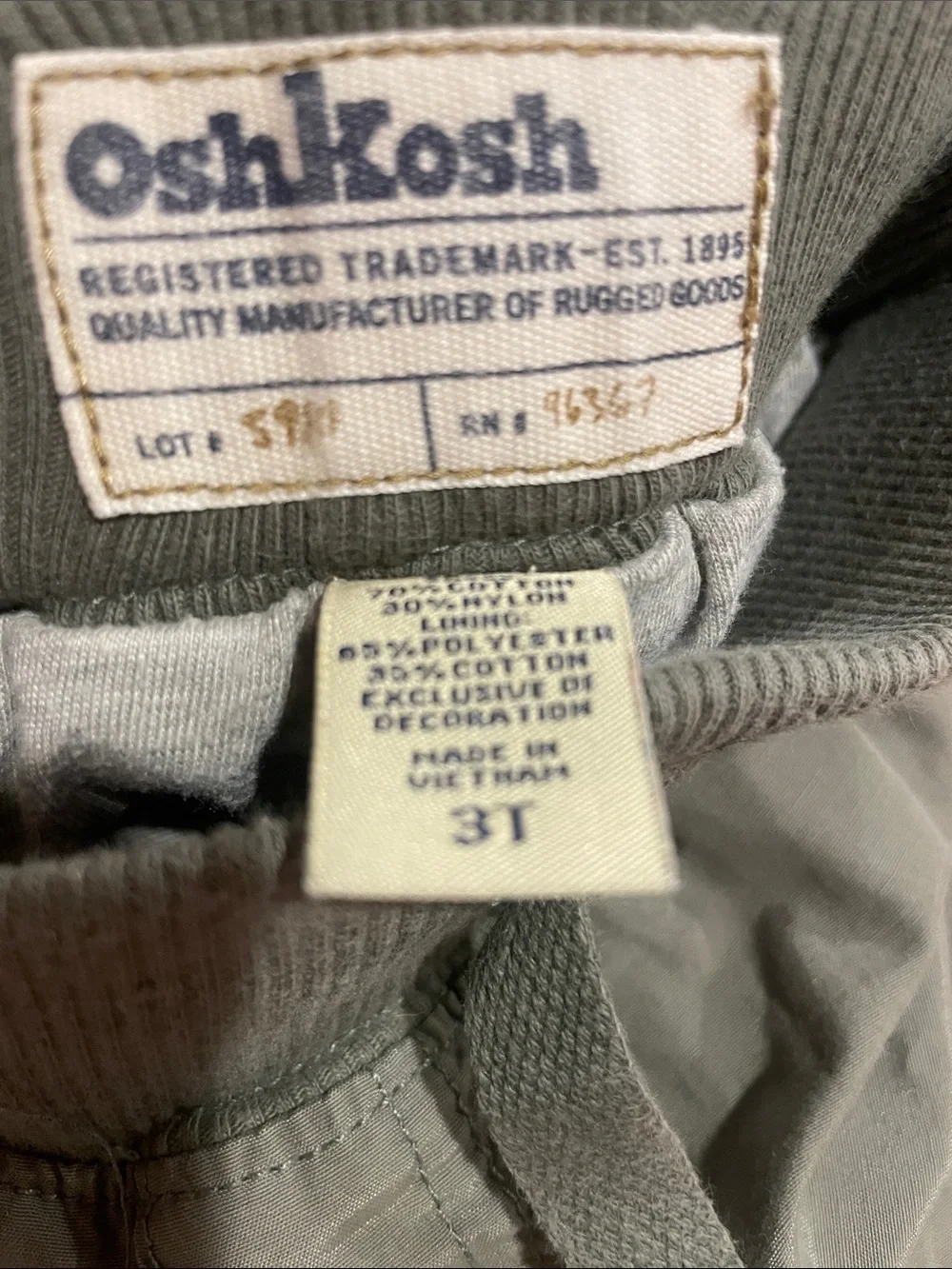 OshKosh B'gosh Olive Green Cargo Shorts